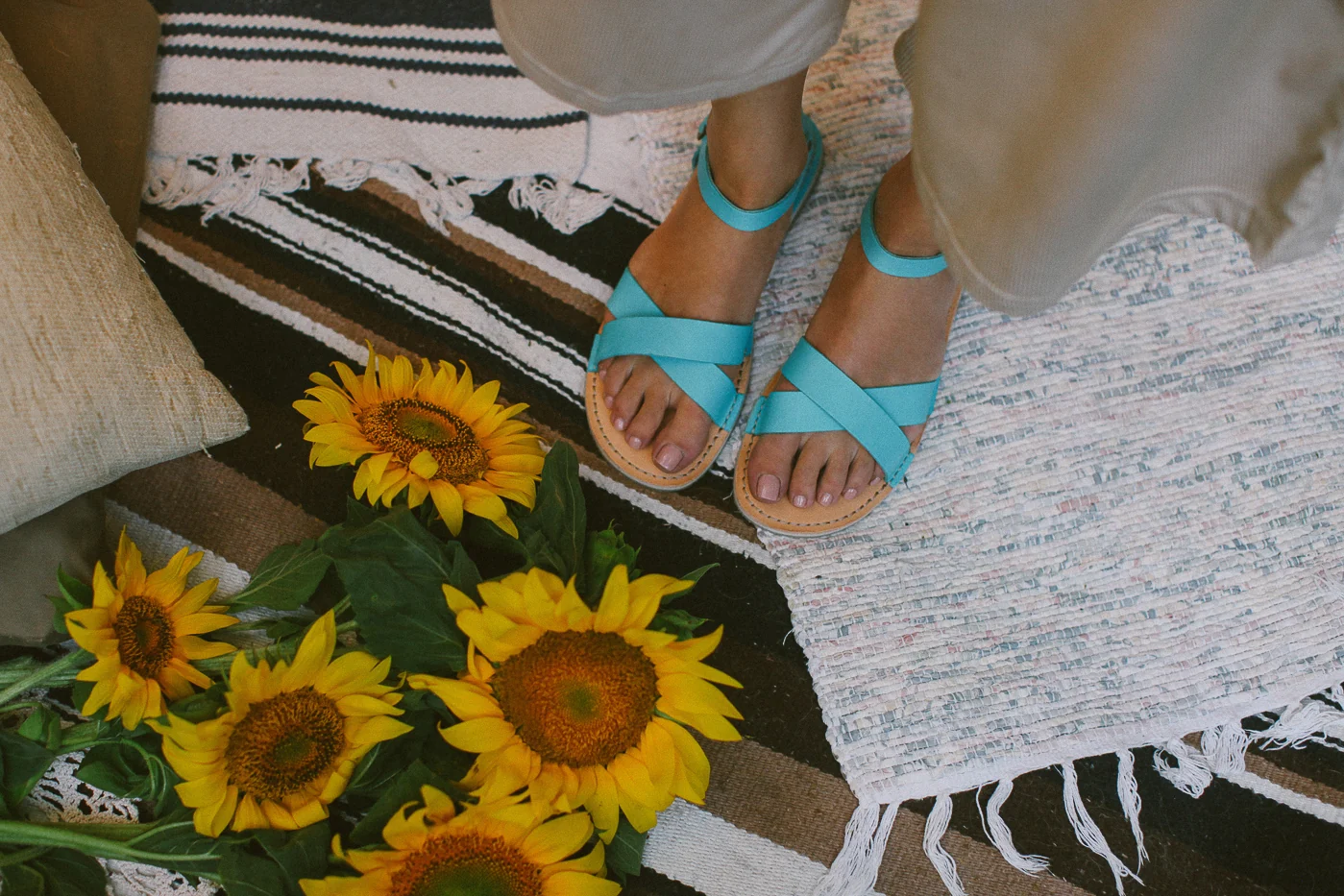 Febo Cross Barefoot - Turquoise - Image 2